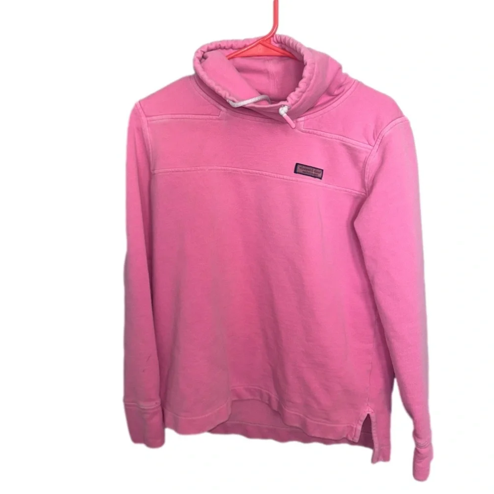 Vineyard Vines Pink Turtleneck Pullover - Picture 1 of 7